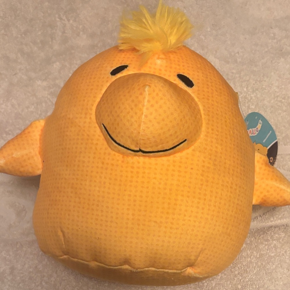 Peanuts Woodstock Yellow Plush Squishmallow Tag